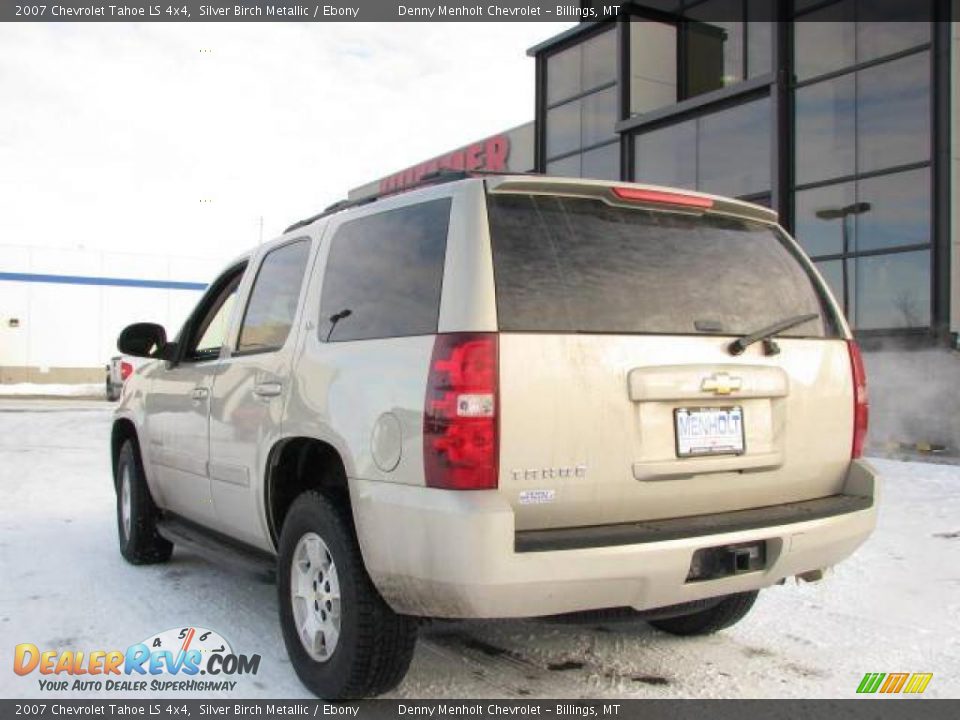 2007 Chevrolet Tahoe LS 4x4 Silver Birch Metallic / Ebony Photo #6