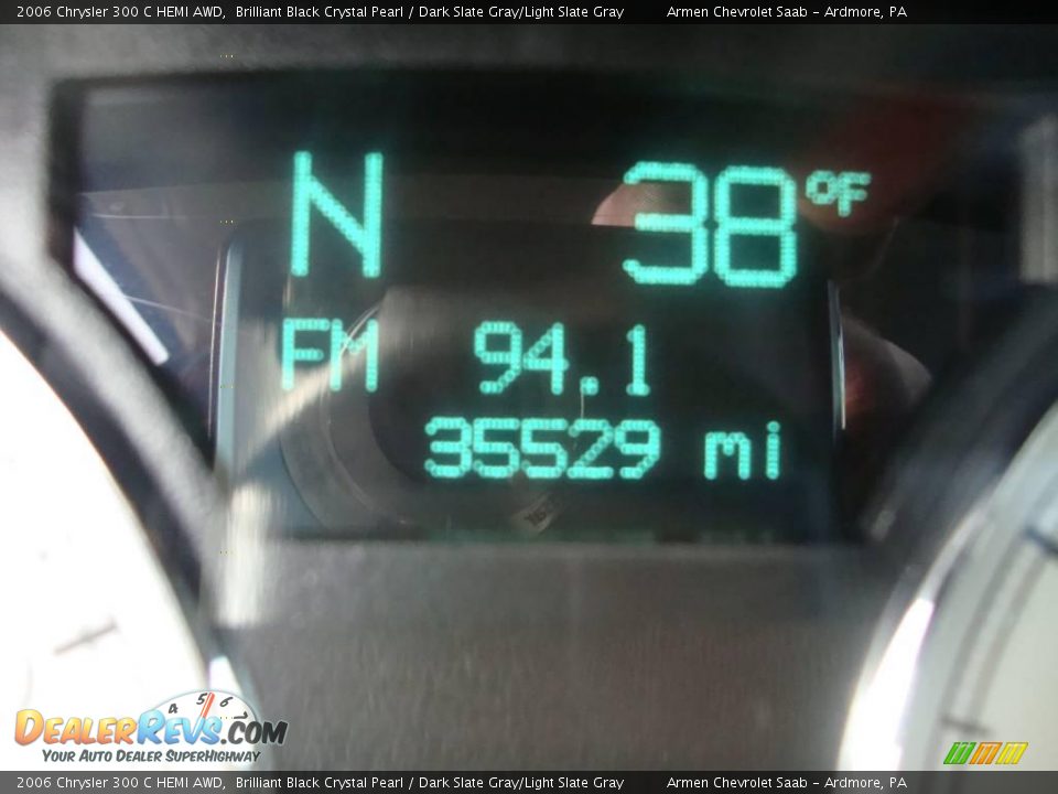 2006 Chrysler 300 C HEMI AWD Brilliant Black Crystal Pearl / Dark Slate Gray/Light Slate Gray Photo #33