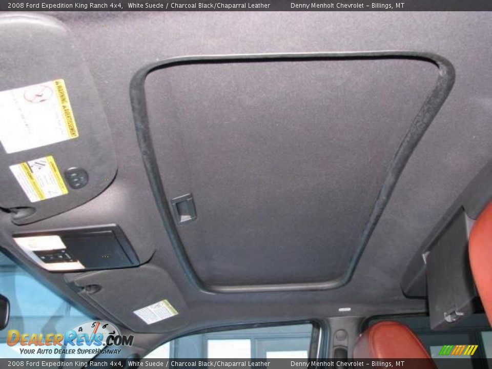 2008 Ford Expedition King Ranch 4x4 White Suede / Charcoal Black/Chaparral Leather Photo #10