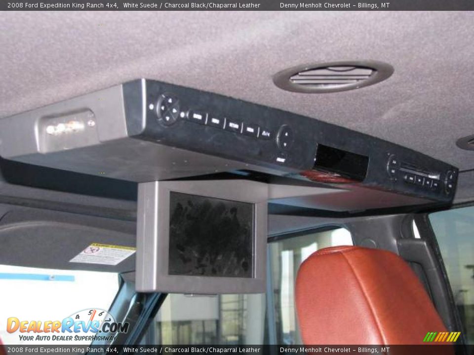 2008 Ford Expedition King Ranch 4x4 White Suede / Charcoal Black/Chaparral Leather Photo #11