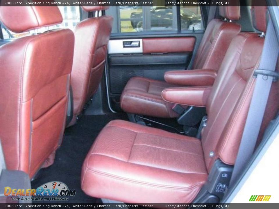 2008 Ford Expedition King Ranch 4x4 White Suede / Charcoal Black/Chaparral Leather Photo #12