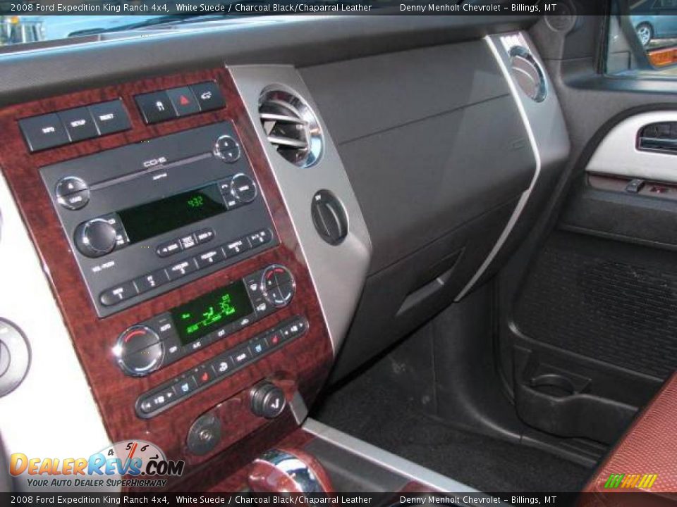 2008 Ford Expedition King Ranch 4x4 White Suede / Charcoal Black/Chaparral Leather Photo #15