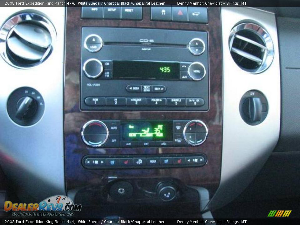 2008 Ford Expedition King Ranch 4x4 White Suede / Charcoal Black/Chaparral Leather Photo #17