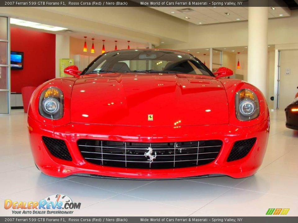 2007 Ferrari 599 GTB Fiorano F1 Rosso Corsa (Red) / Nero (Black) Photo #2