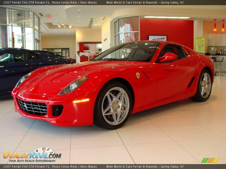 2007 Ferrari 599 GTB Fiorano F1 Rosso Corsa (Red) / Nero (Black) Photo #5