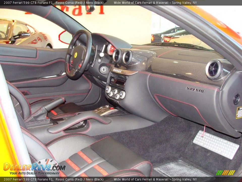 2007 Ferrari 599 GTB Fiorano F1 Rosso Corsa (Red) / Nero (Black) Photo #11