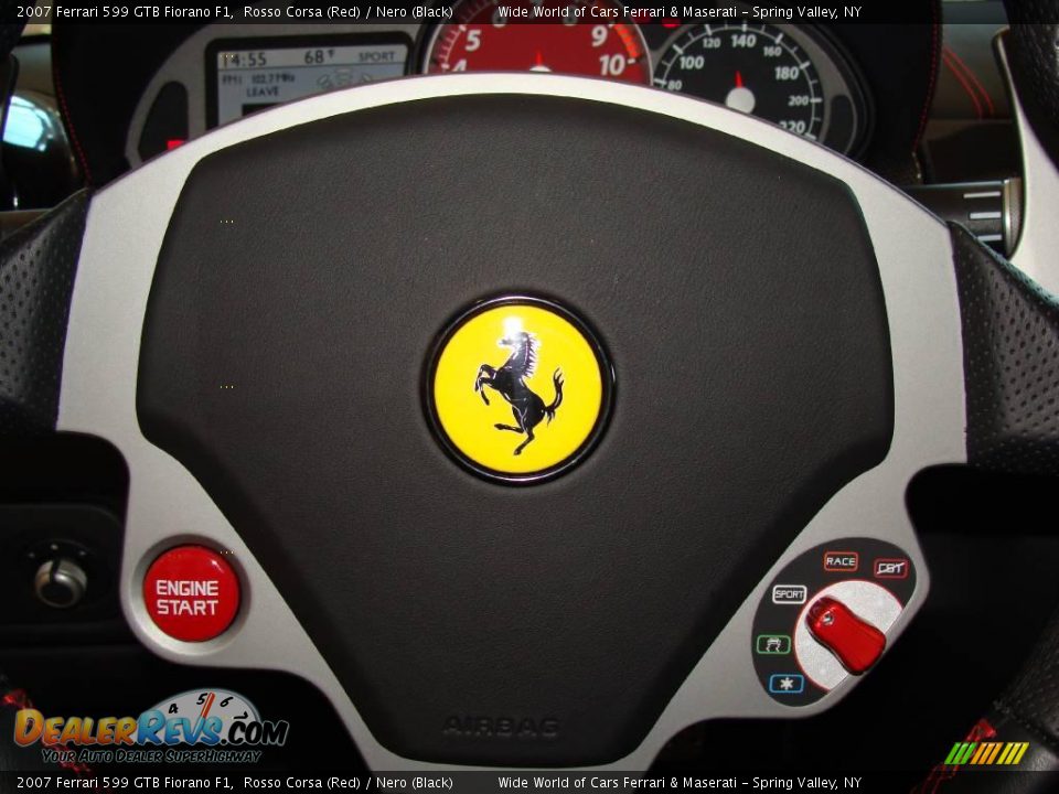 2007 Ferrari 599 GTB Fiorano F1 Rosso Corsa (Red) / Nero (Black) Photo #15