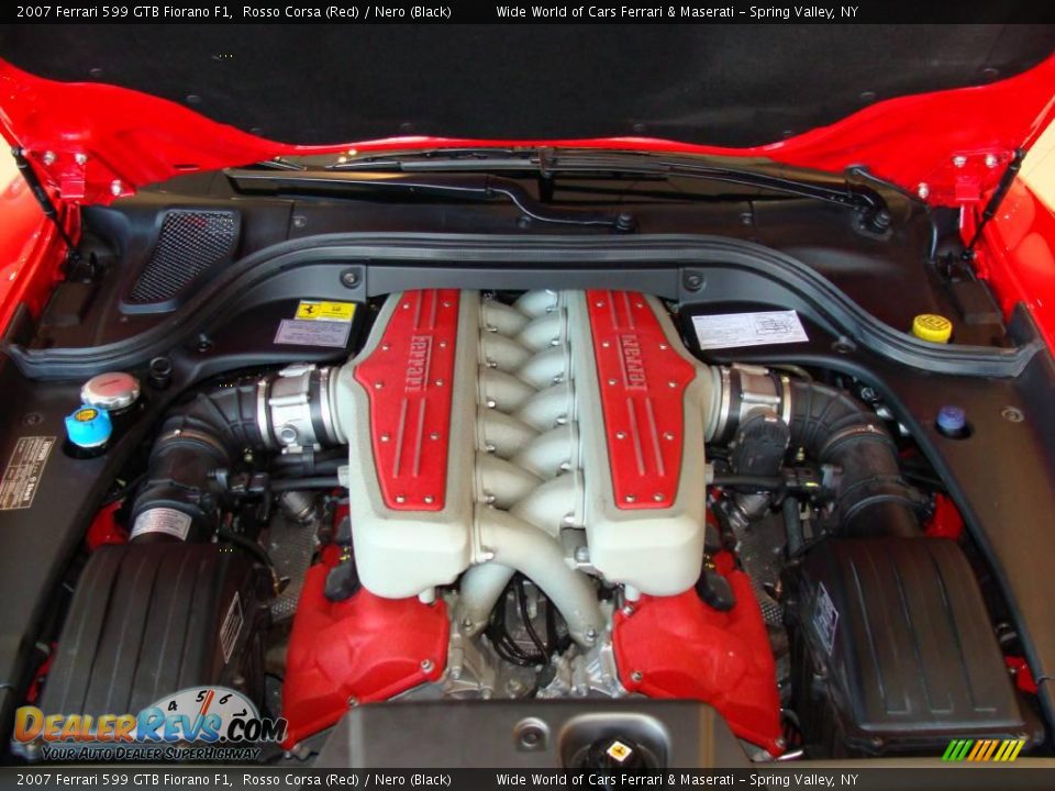 2007 Ferrari 599 GTB Fiorano F1 Rosso Corsa (Red) / Nero (Black) Photo #18