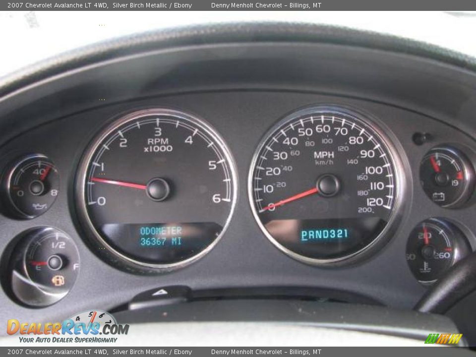 2007 Chevrolet Avalanche LT 4WD Silver Birch Metallic / Ebony Photo #12
