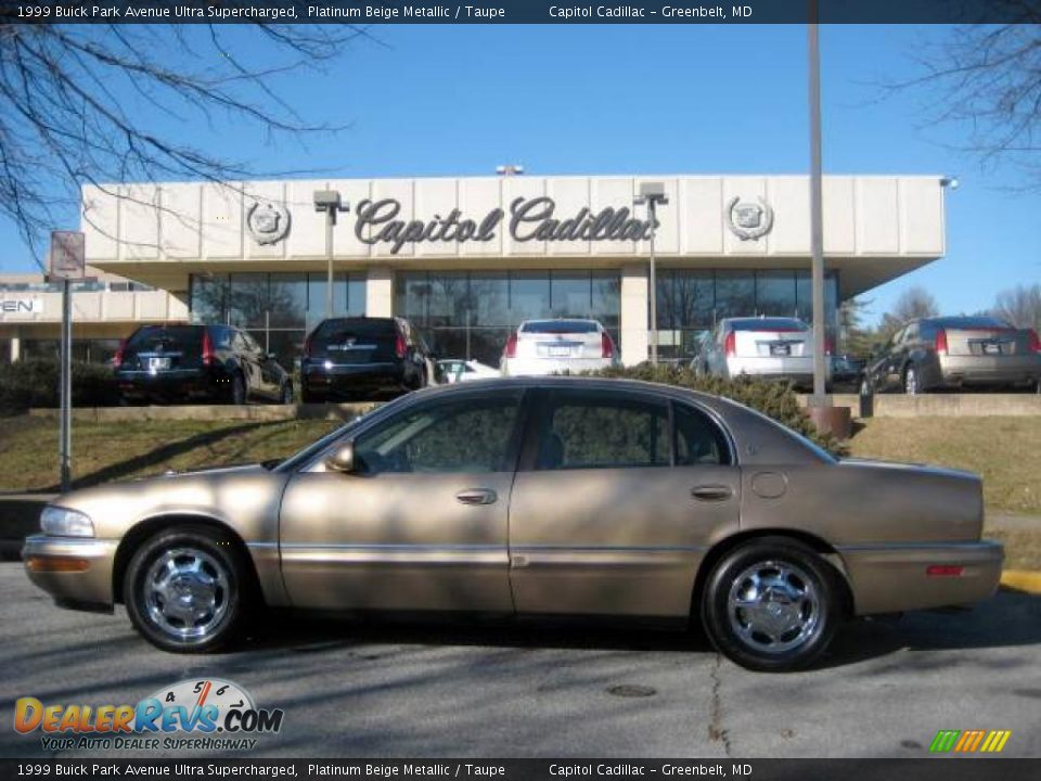 1999 Buick Park Avenue Ultra Supercharged Platinum Beige Metallic / Taupe Photo #1