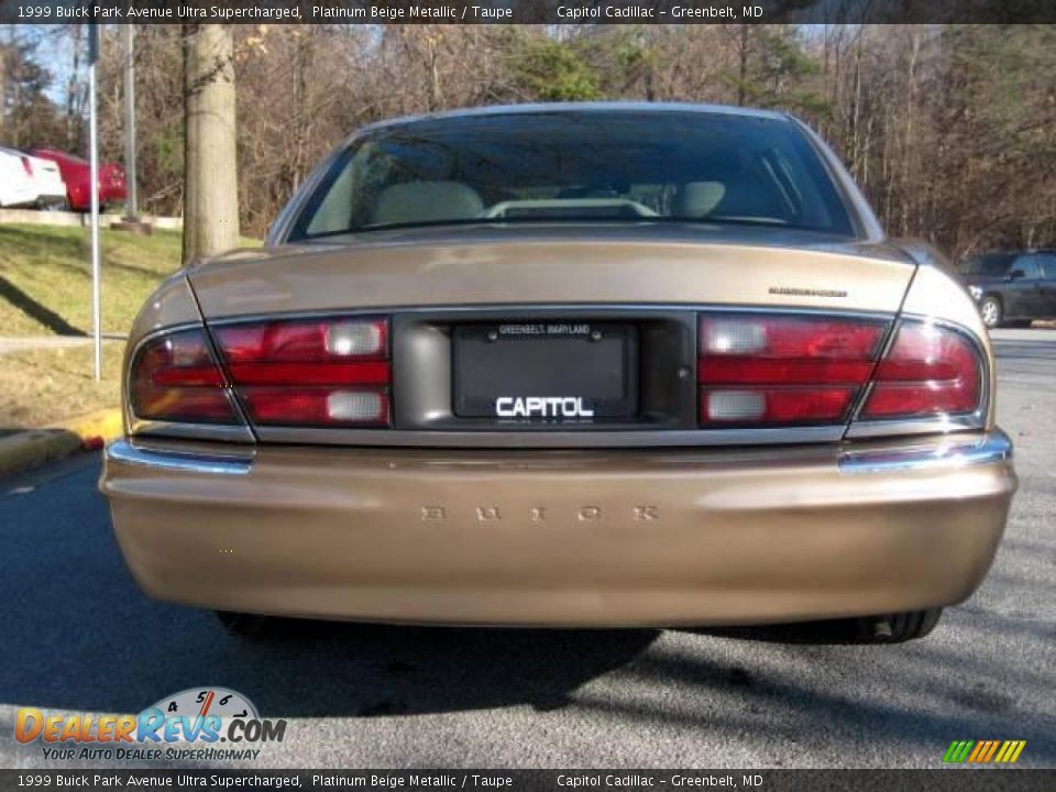 1999 Buick Park Avenue Ultra Supercharged Platinum Beige Metallic / Taupe Photo #3