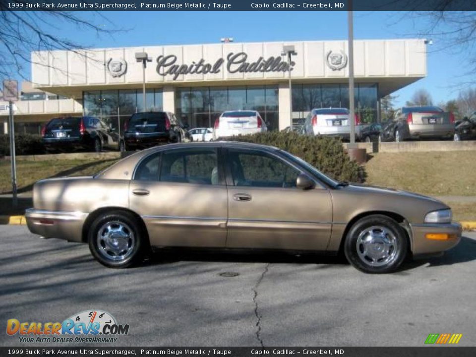 1999 Buick Park Avenue Ultra Supercharged Platinum Beige Metallic / Taupe Photo #5