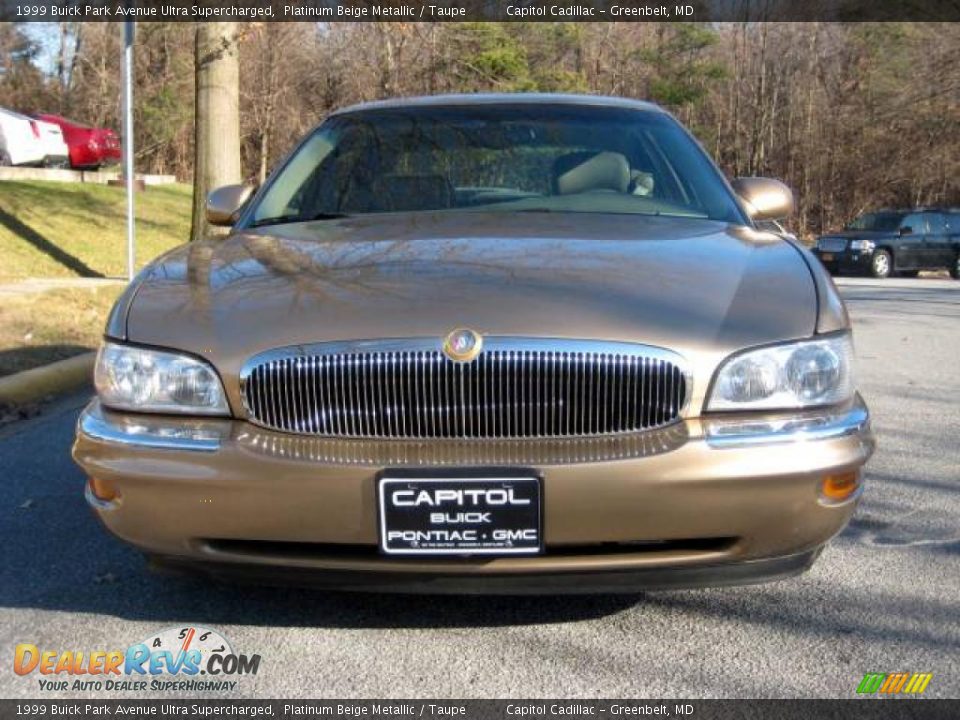 1999 Buick Park Avenue Ultra Supercharged Platinum Beige Metallic / Taupe Photo #7