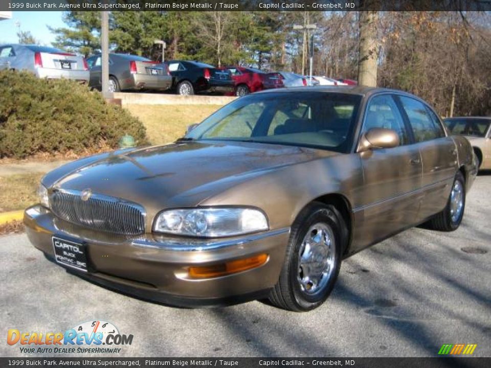 1999 Buick Park Avenue Ultra Supercharged Platinum Beige Metallic / Taupe Photo #8