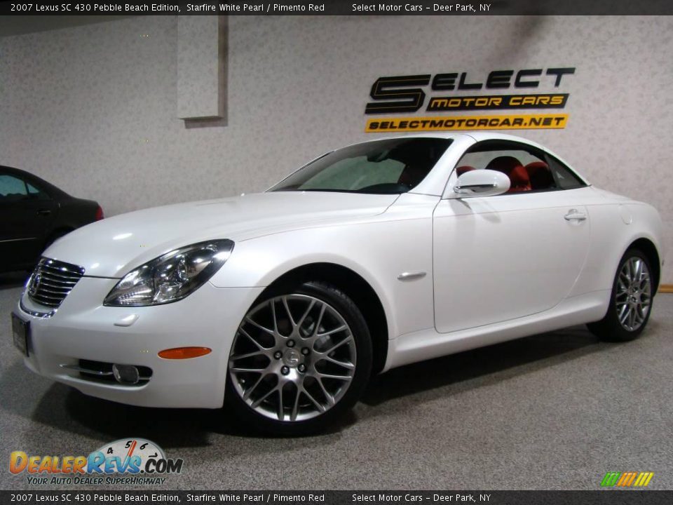 2007 Lexus SC 430 Pebble Beach Edition Starfire White Pearl / Pimento Red Photo #1