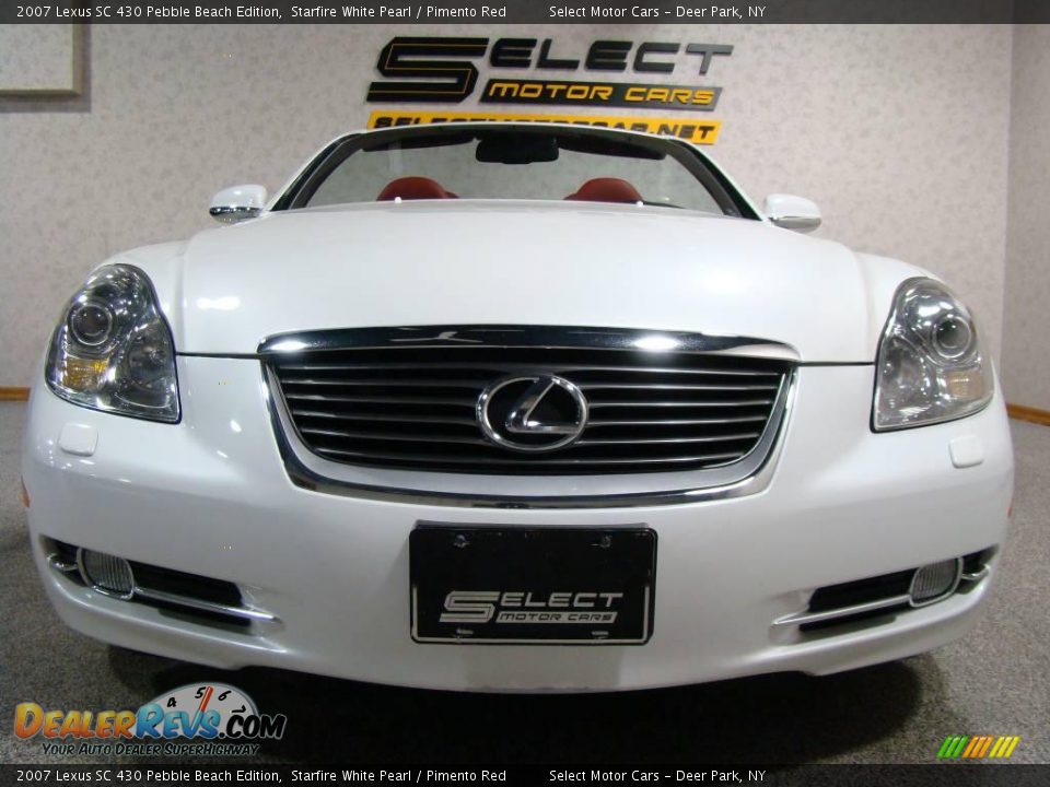 2007 Lexus SC 430 Pebble Beach Edition Starfire White Pearl / Pimento Red Photo #2