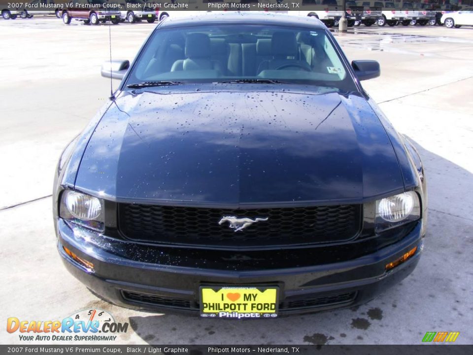 2007 Ford Mustang V6 Premium Coupe Black / Light Graphite Photo #8