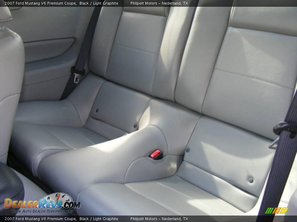 2007 Ford Mustang V6 Premium Coupe Black / Light Graphite Photo #34