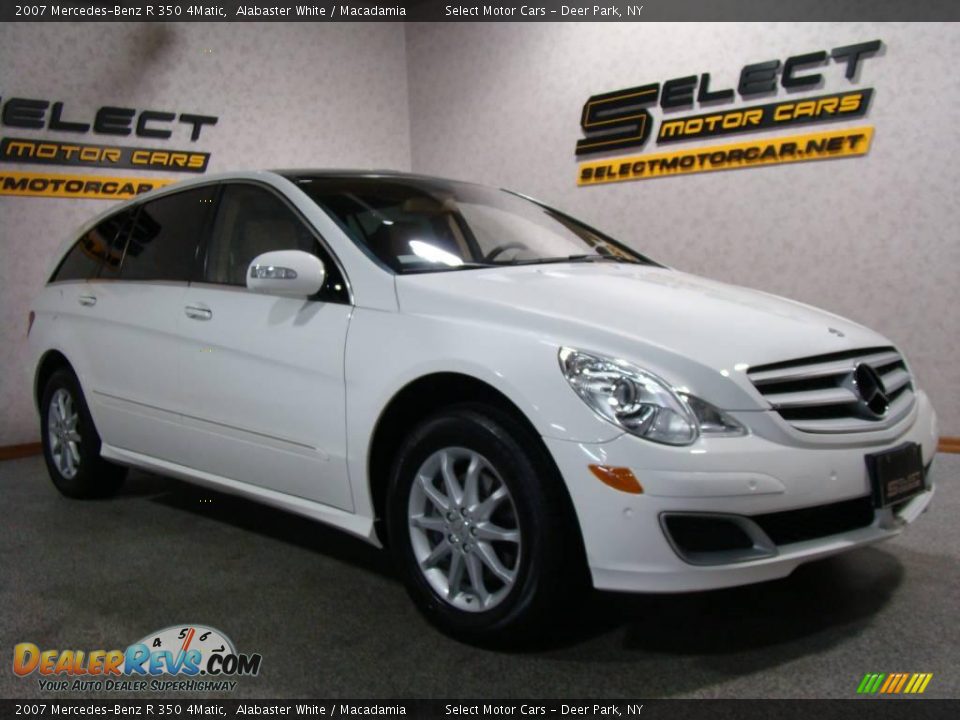 2007 Mercedes-Benz R 350 4Matic Alabaster White / Macadamia Photo #3