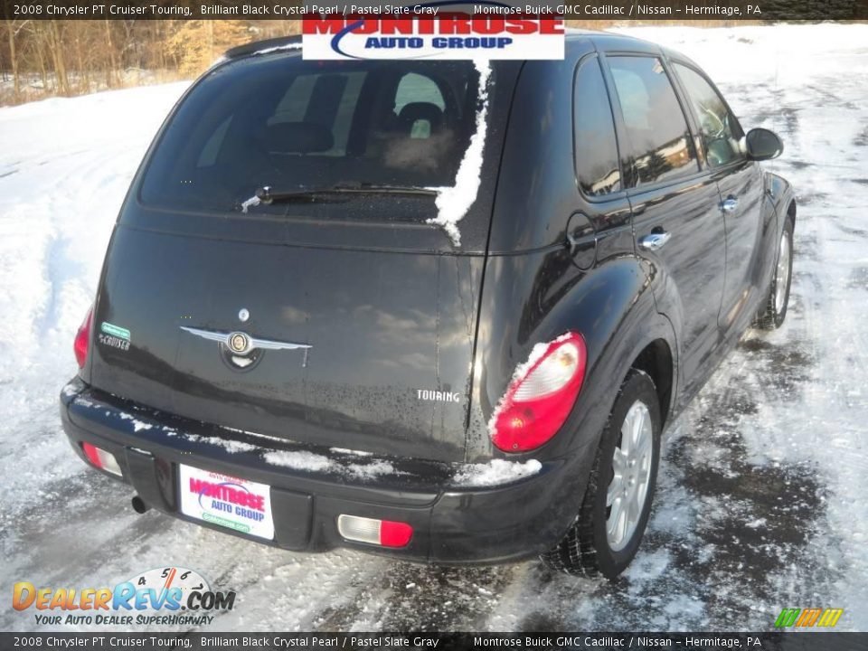 2008 Chrysler PT Cruiser Touring Brilliant Black Crystal Pearl / Pastel Slate Gray Photo #3