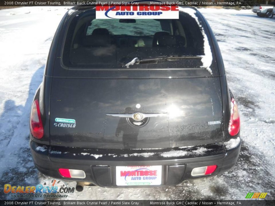2008 Chrysler PT Cruiser Touring Brilliant Black Crystal Pearl / Pastel Slate Gray Photo #4