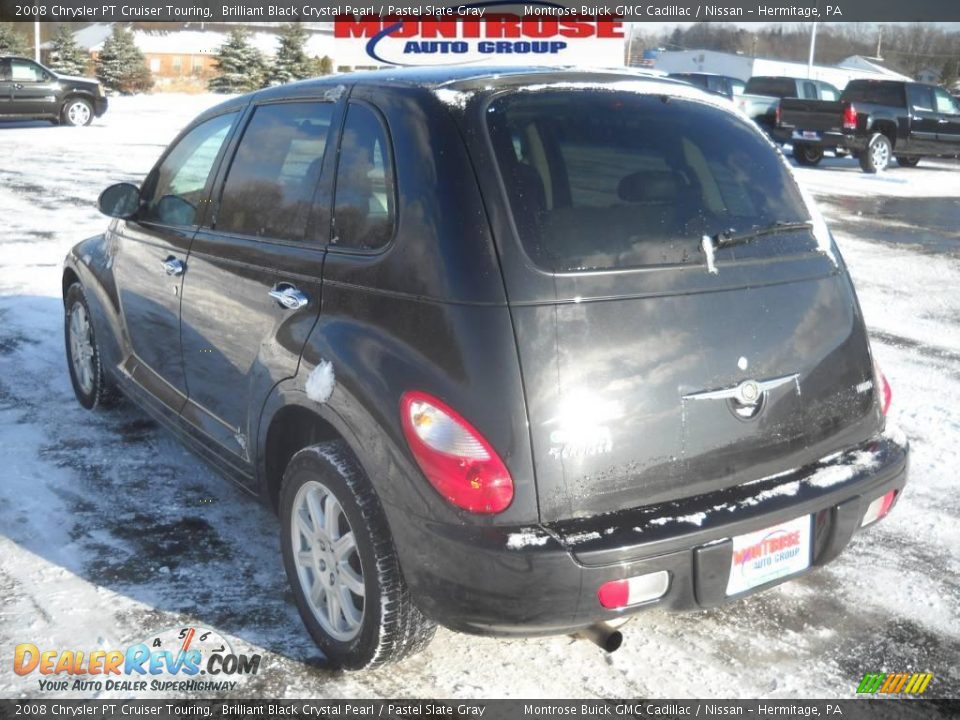 2008 Chrysler PT Cruiser Touring Brilliant Black Crystal Pearl / Pastel Slate Gray Photo #5