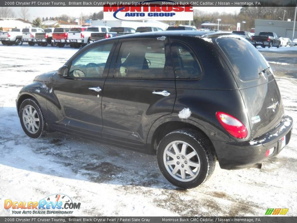 2008 Chrysler PT Cruiser Touring Brilliant Black Crystal Pearl / Pastel Slate Gray Photo #6