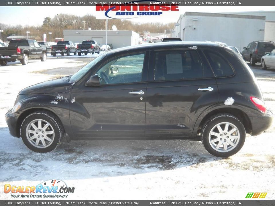 2008 Chrysler PT Cruiser Touring Brilliant Black Crystal Pearl / Pastel Slate Gray Photo #7