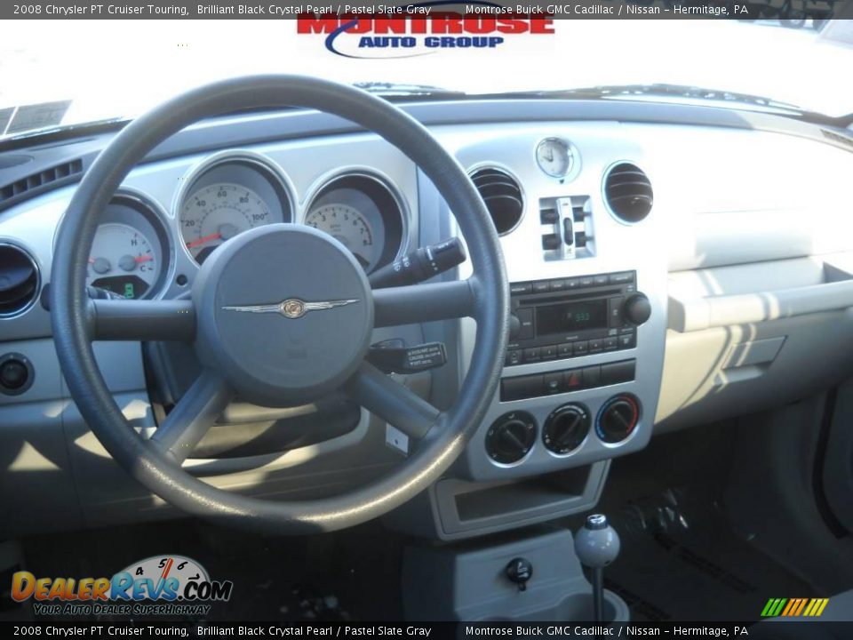 2008 Chrysler PT Cruiser Touring Brilliant Black Crystal Pearl / Pastel Slate Gray Photo #13