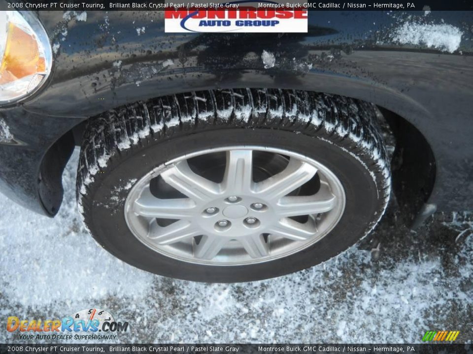 2008 Chrysler PT Cruiser Touring Brilliant Black Crystal Pearl / Pastel Slate Gray Photo #18