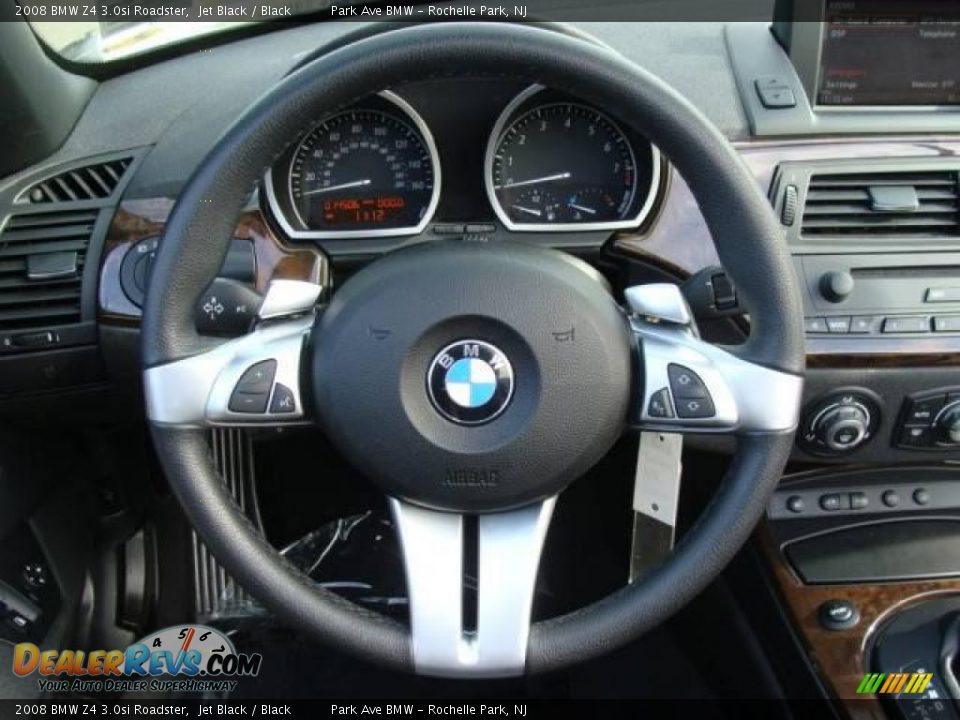 2008 BMW Z4 3.0si Roadster Jet Black / Black Photo #21