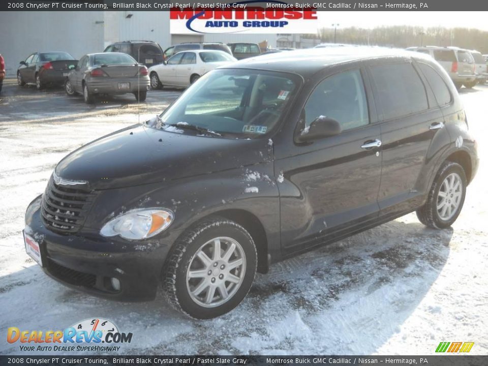 2008 Chrysler PT Cruiser Touring Brilliant Black Crystal Pearl / Pastel Slate Gray Photo #20