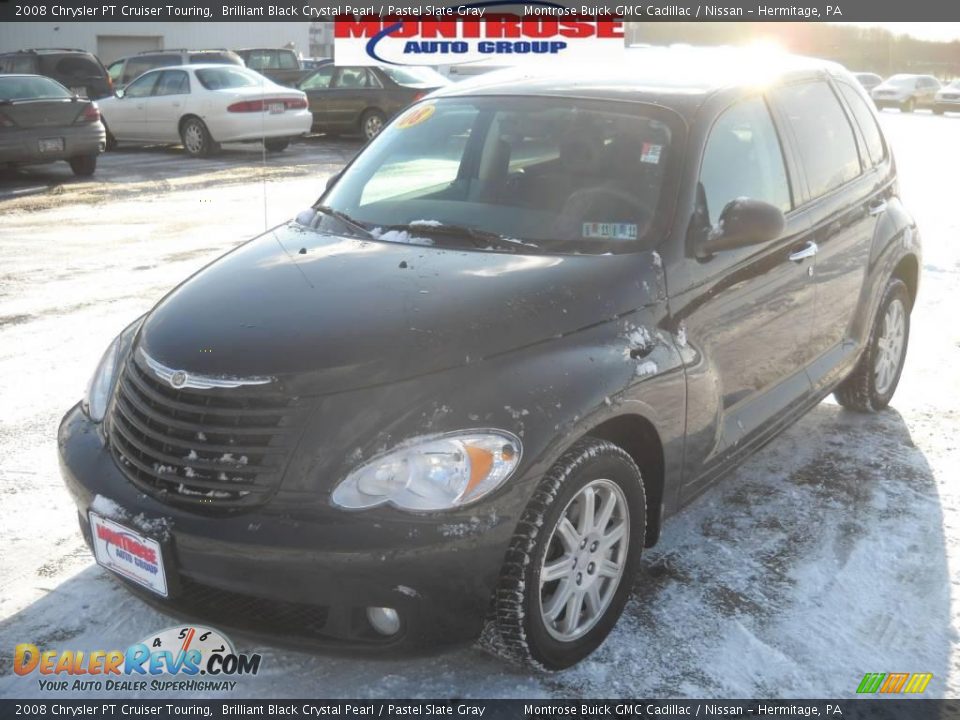 2008 Chrysler PT Cruiser Touring Brilliant Black Crystal Pearl / Pastel Slate Gray Photo #21