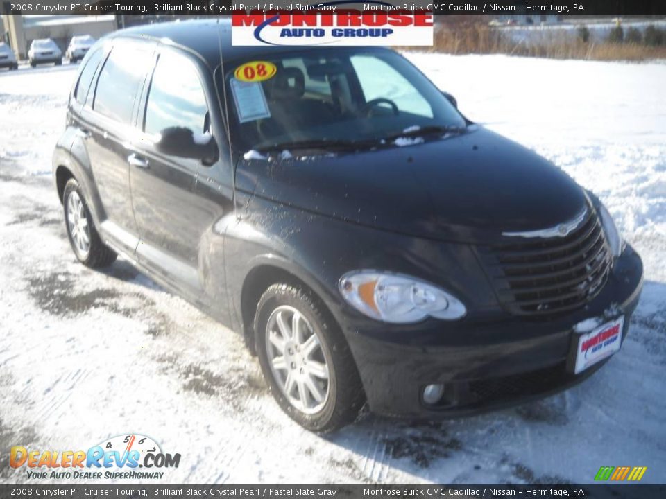 2008 Chrysler PT Cruiser Touring Brilliant Black Crystal Pearl / Pastel Slate Gray Photo #23