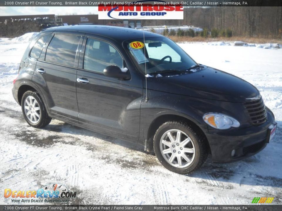 2008 Chrysler PT Cruiser Touring Brilliant Black Crystal Pearl / Pastel Slate Gray Photo #24