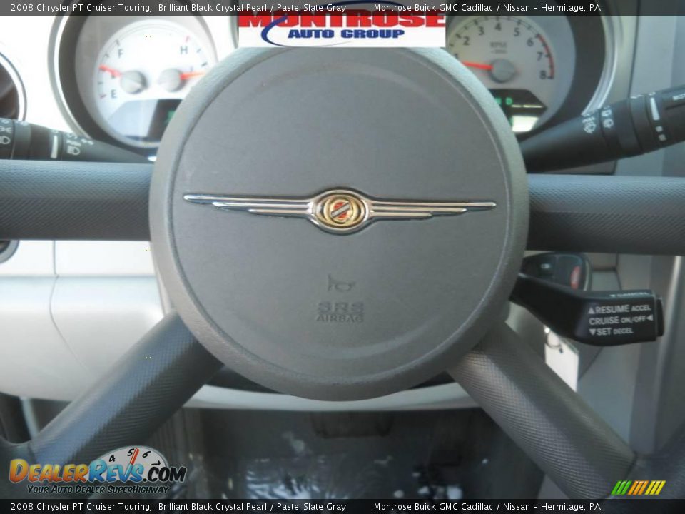 2008 Chrysler PT Cruiser Touring Brilliant Black Crystal Pearl / Pastel Slate Gray Photo #29