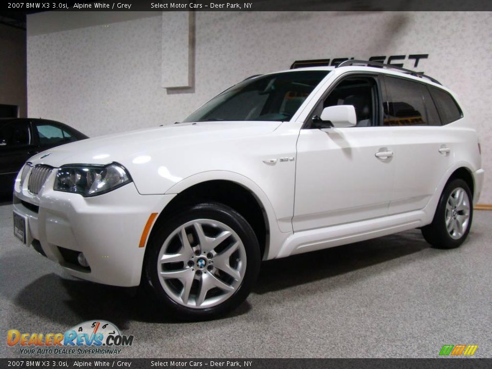 2007 BMW X3 3.0si Alpine White / Grey Photo #1