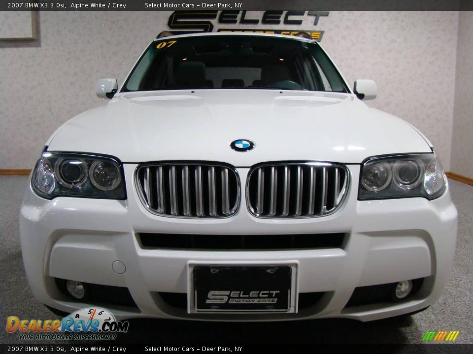 2007 BMW X3 3.0si Alpine White / Grey Photo #2