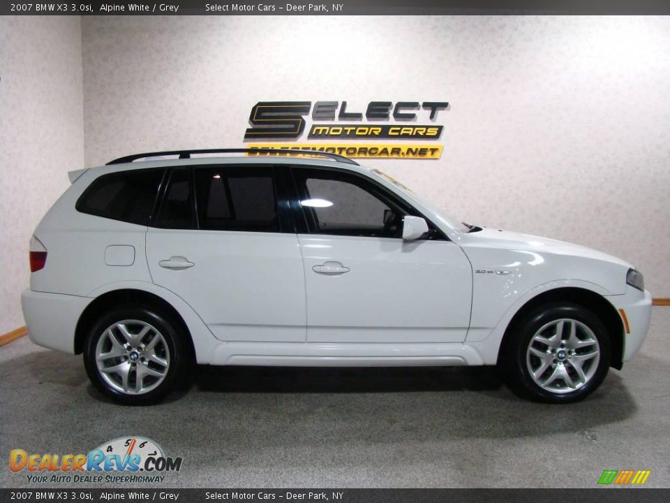 2007 BMW X3 3.0si Alpine White / Grey Photo #4
