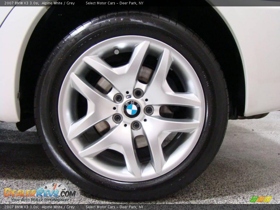 2007 BMW X3 3.0si Alpine White / Grey Photo #7