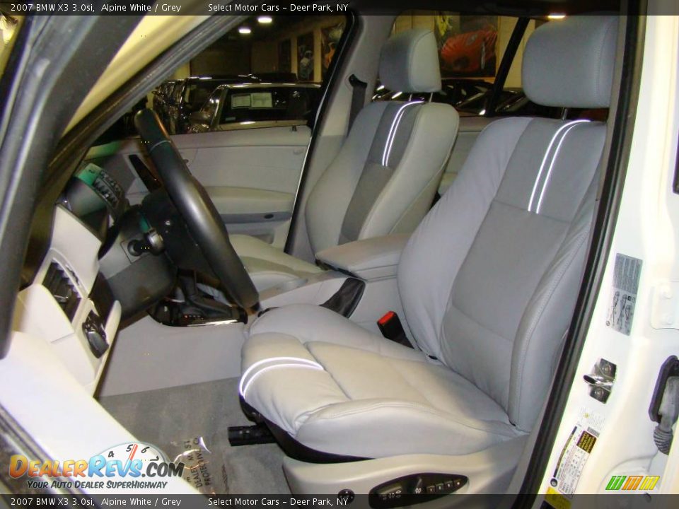 2007 BMW X3 3.0si Alpine White / Grey Photo #8