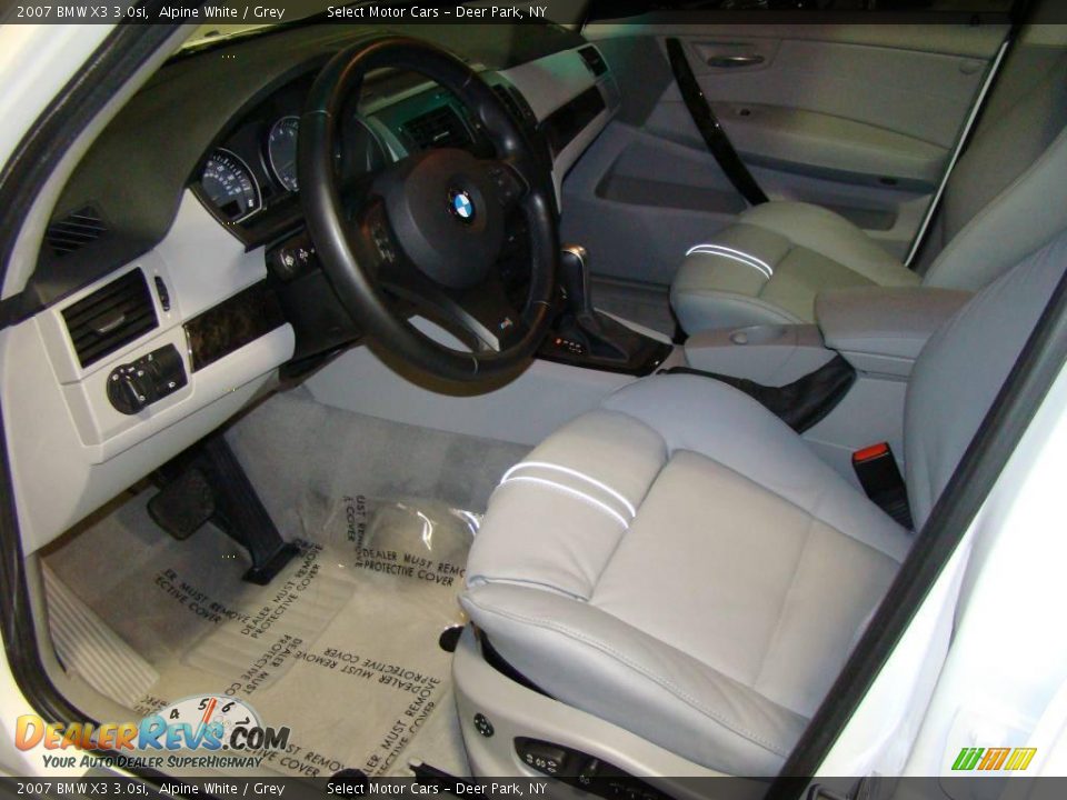 2007 BMW X3 3.0si Alpine White / Grey Photo #9