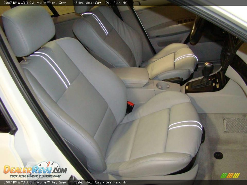 2007 BMW X3 3.0si Alpine White / Grey Photo #12