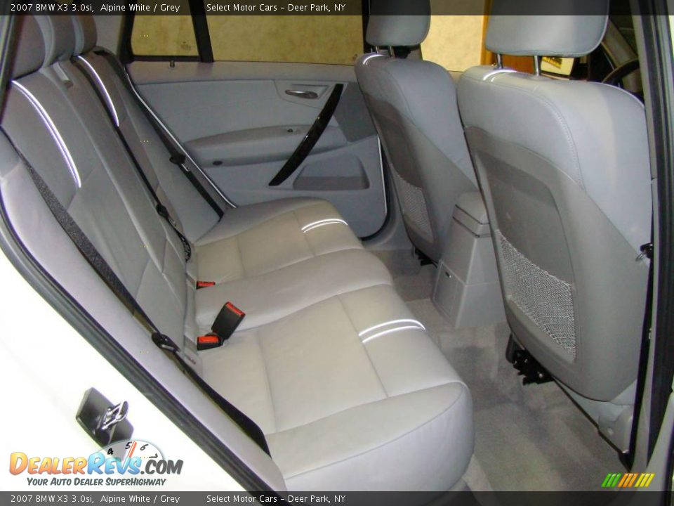 2007 BMW X3 3.0si Alpine White / Grey Photo #13