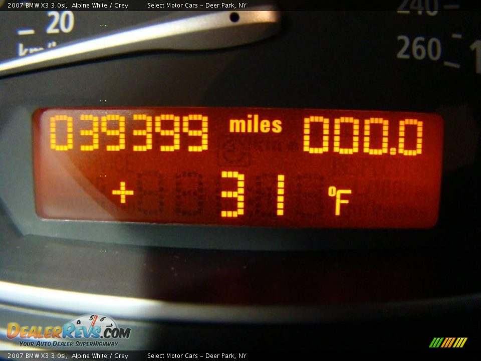 2007 BMW X3 3.0si Alpine White / Grey Photo #16