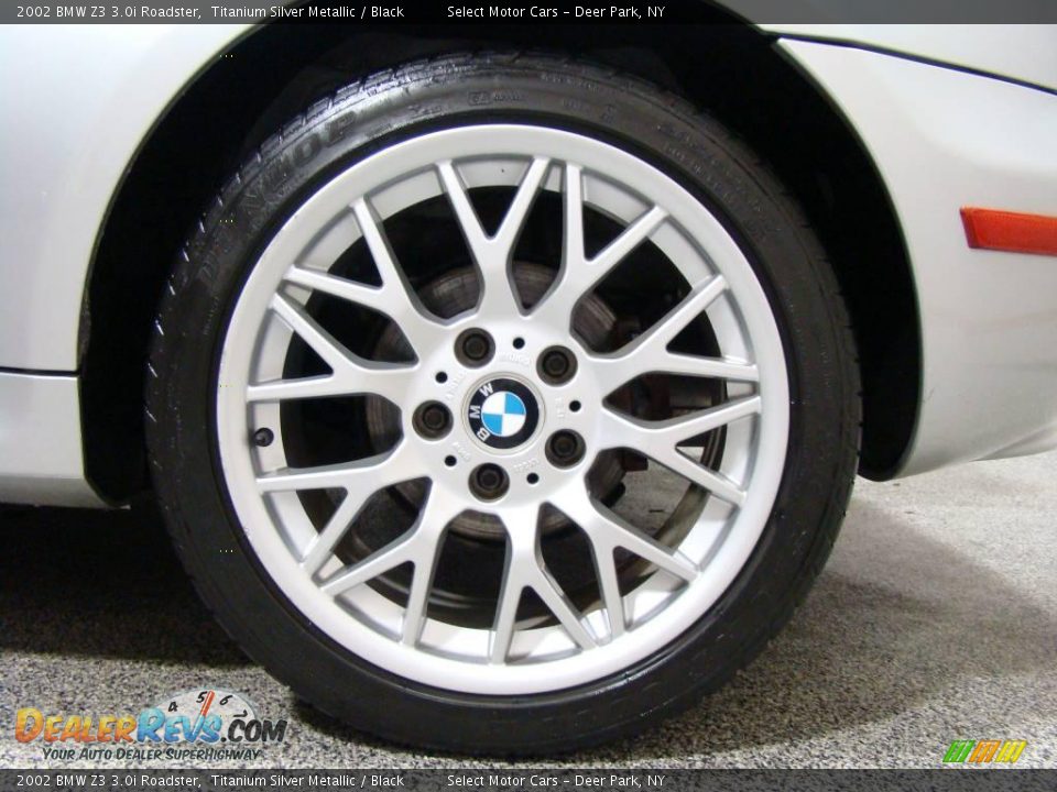 2002 BMW Z3 3.0i Roadster Titanium Silver Metallic / Black Photo #6