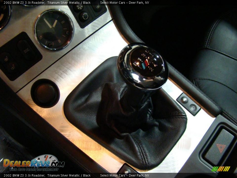 2002 BMW Z3 3.0i Roadster Titanium Silver Metallic / Black Photo #10