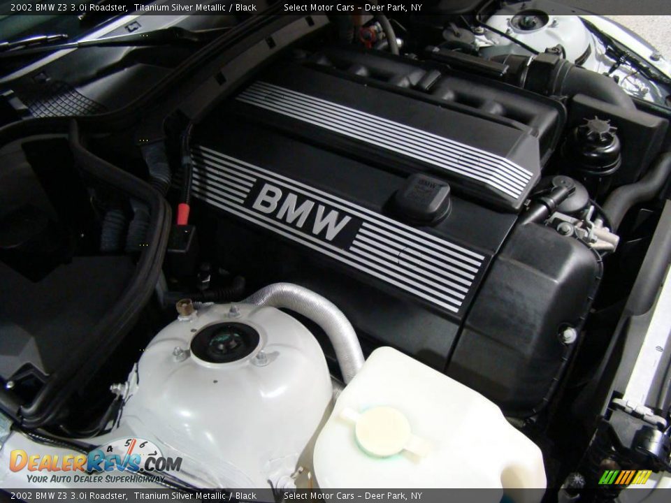 2002 BMW Z3 3.0i Roadster Titanium Silver Metallic / Black Photo #13