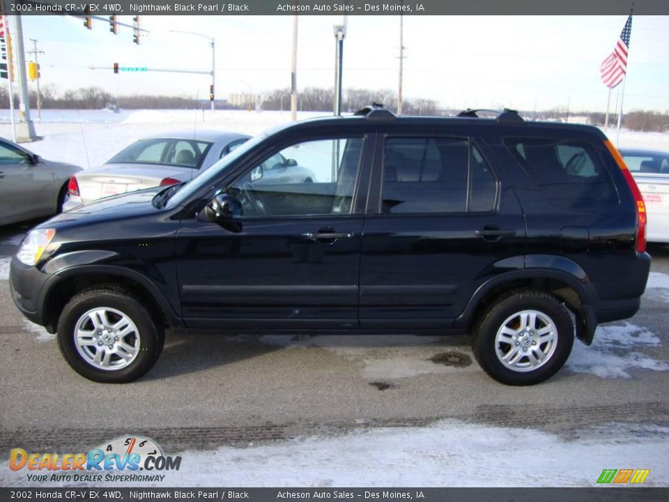 2002 Honda CR-V EX 4WD Nighthawk Black Pearl / Black Photo #2