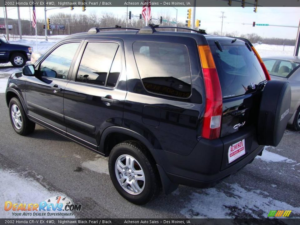 2002 Honda CR-V EX 4WD Nighthawk Black Pearl / Black Photo #3